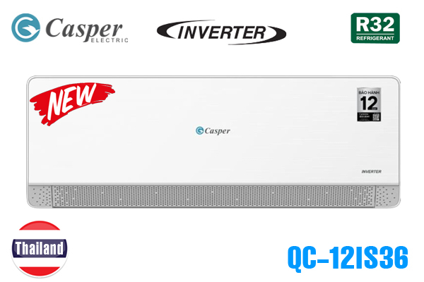 Điều Hòa Casper 12000BTU 1 Chiều Inverter QC-12IS36