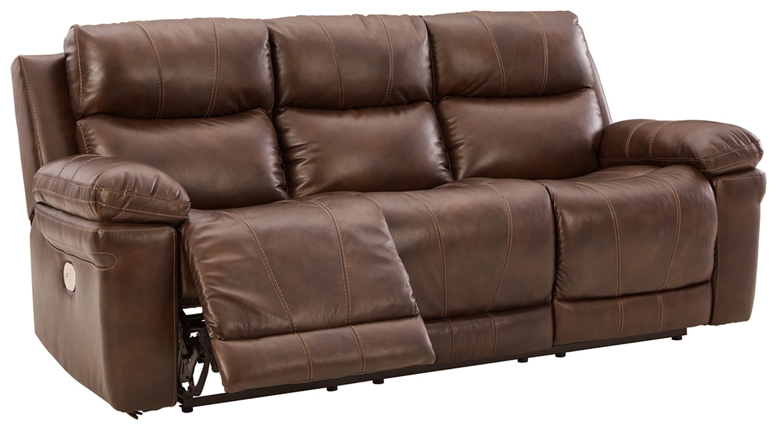 Signature Design by Ashley Edmar Leather Power Reclining Sofa