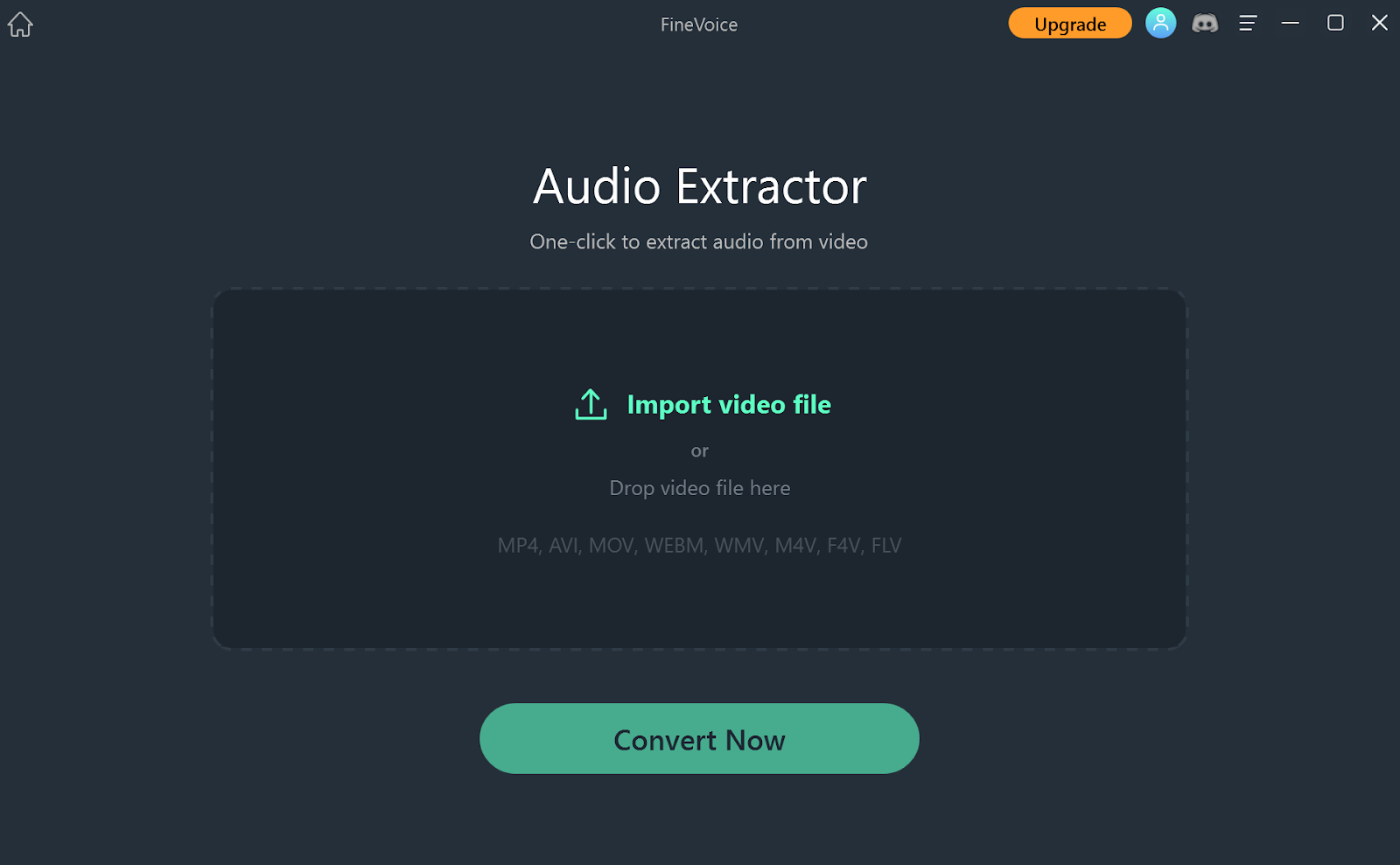 The FineVoice Audio Extractor.