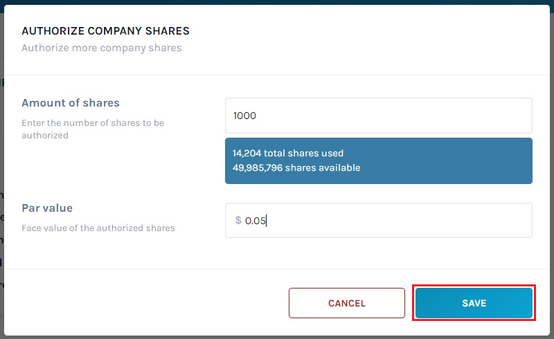 amount of shares 