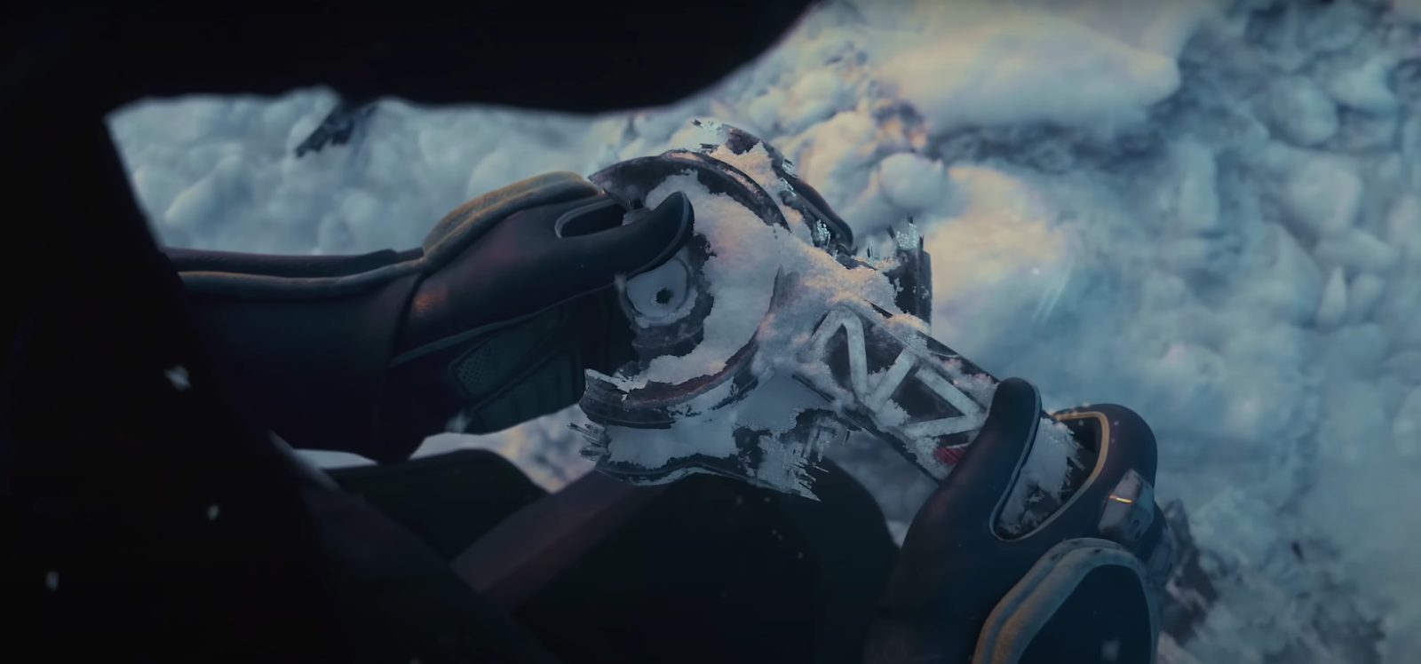 An in game screenshot of the New Mass Effect teaser trailer. 