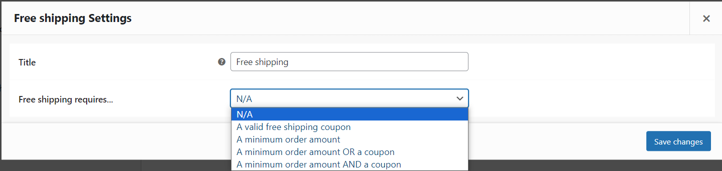 shipping charges