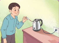 A child pouring liquid into a kettle

Description automatically generated
