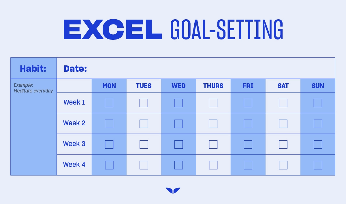 Excel Goal-Setting Template