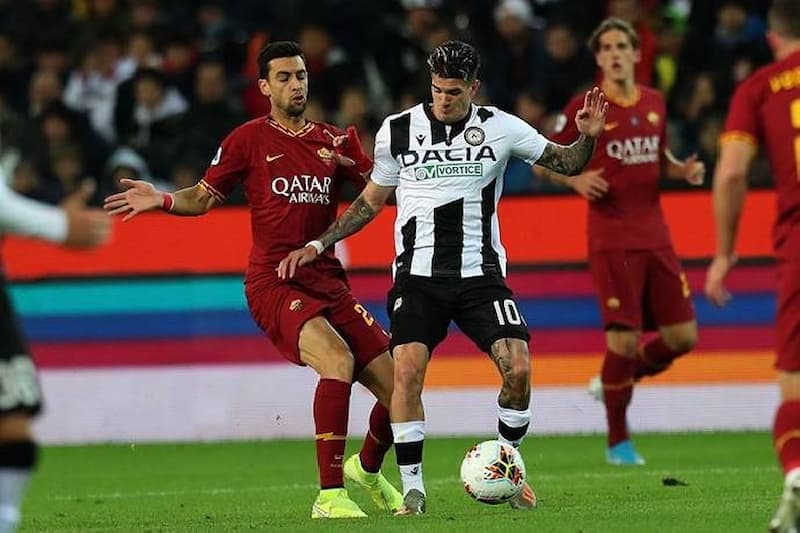 Thành Tích Đối Đầu Giữa Udinese vs Roma