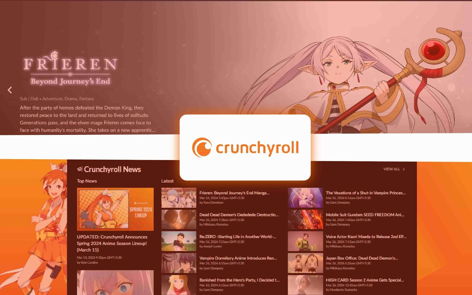 Crunchyroll to watch anime free online