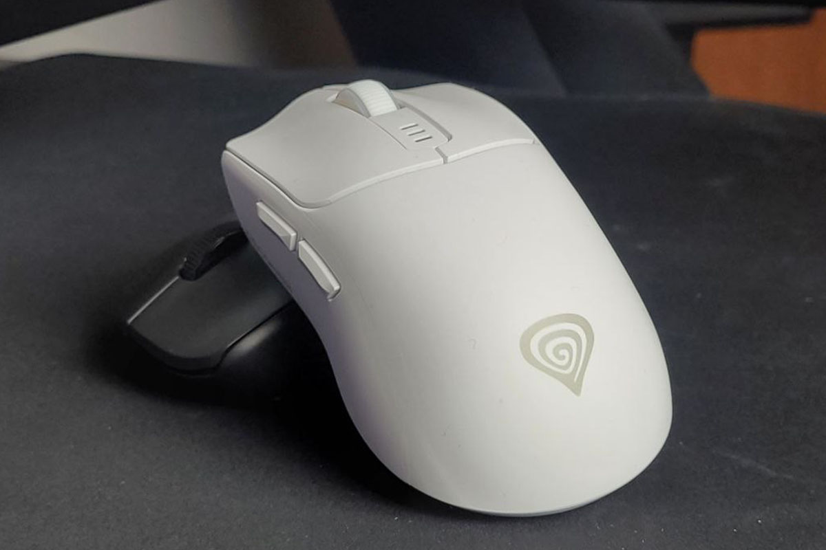 biała mysz komputerowa