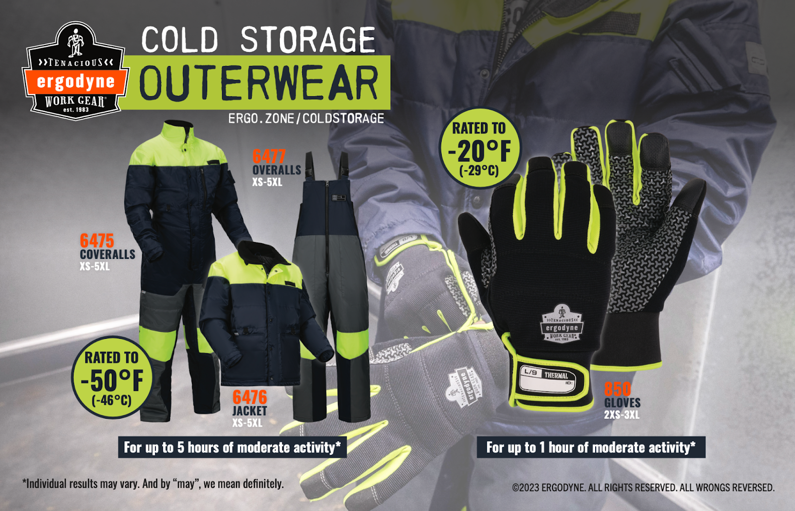 Ergodyne cold storage outerwear