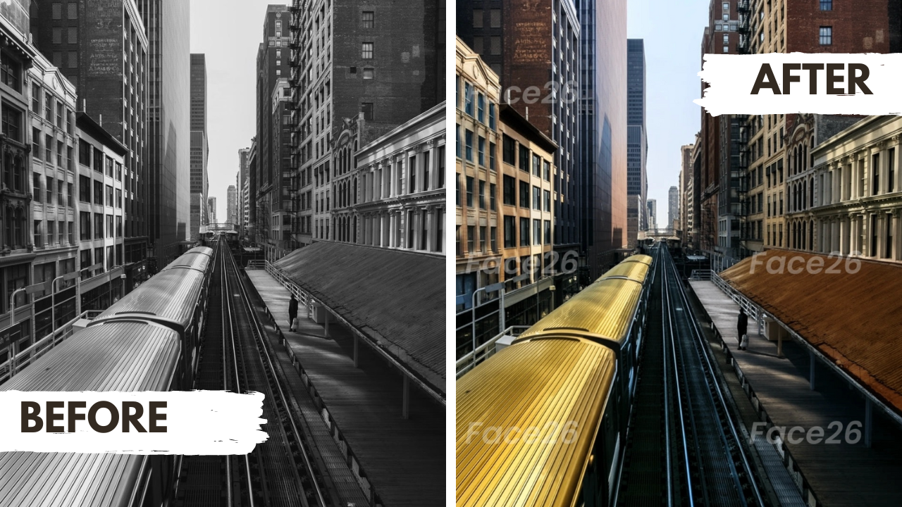 How to colorize black and white photo