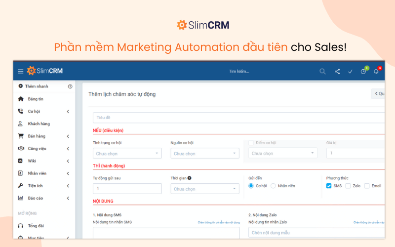 Phần mềm Marketing Automation đơn giản nhất thị trường