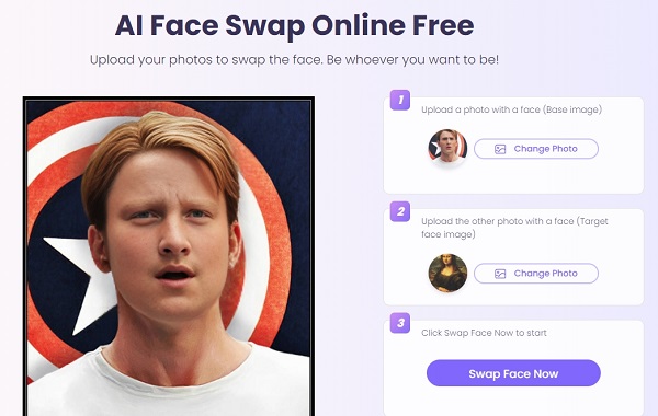 Swap Faces on Vidnoz AI Face Swapper