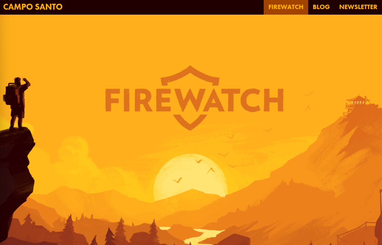 best parallax website examples, Firewatch