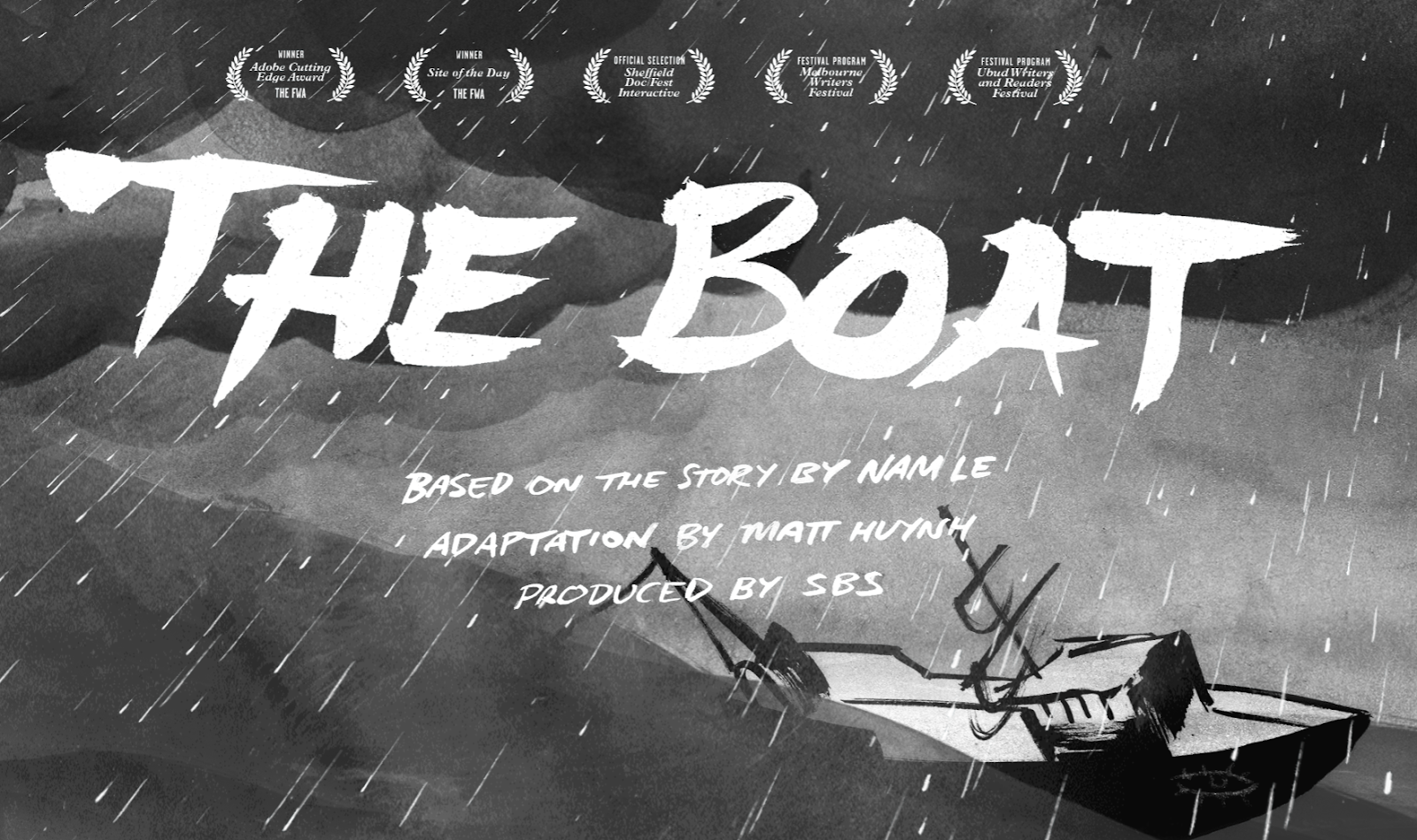 best parallax website examples, The Boat