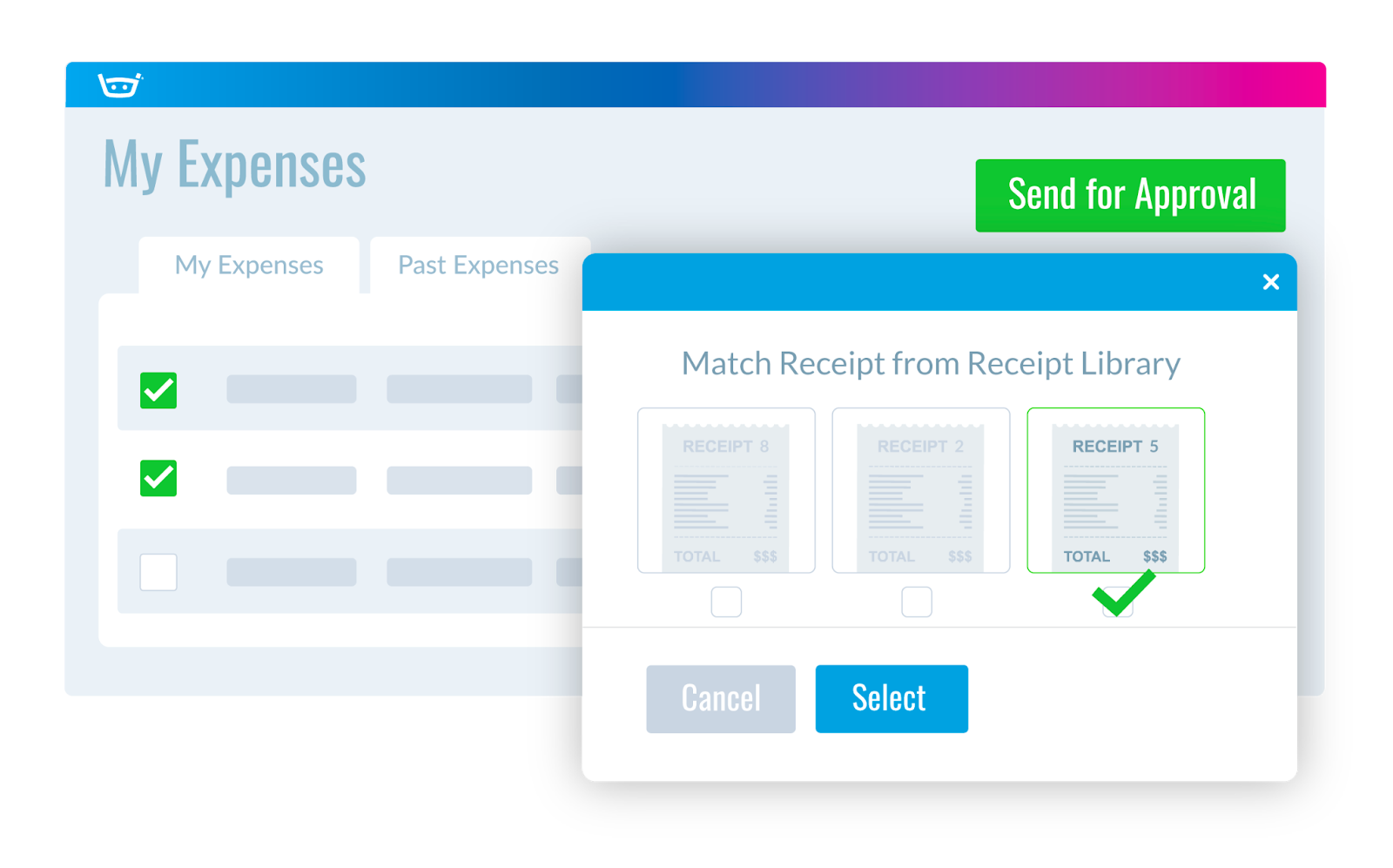 Matching Receipts with Expenses - Stampli Receipt Library