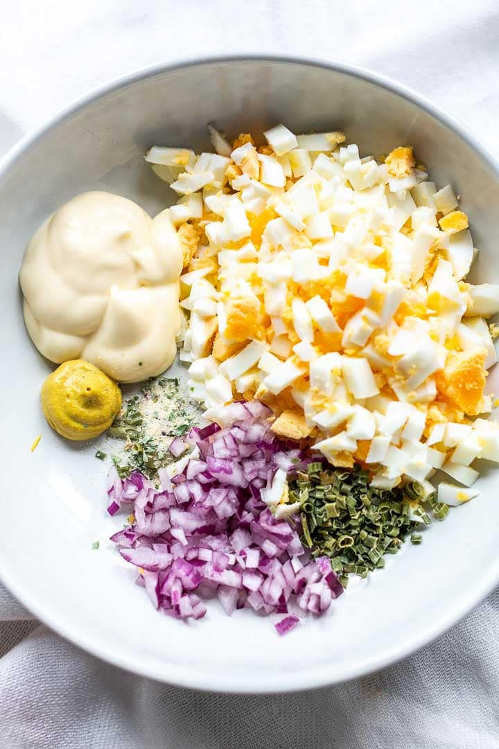 Ingredients for Egg salad recipe