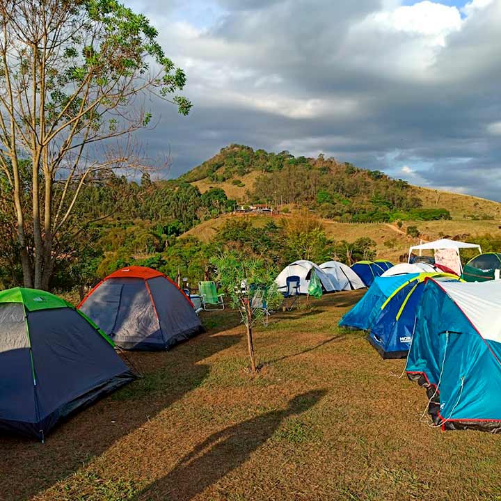 Foto Área de Camping do Parque Vale das Pedras