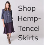 womens hemp Tencel skirts