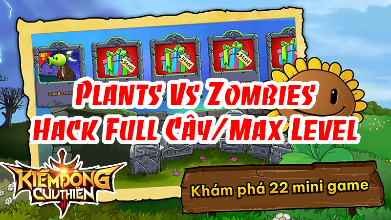 Hình ảnh Plants Vs Zombies Hack Full Cây/Max Level
