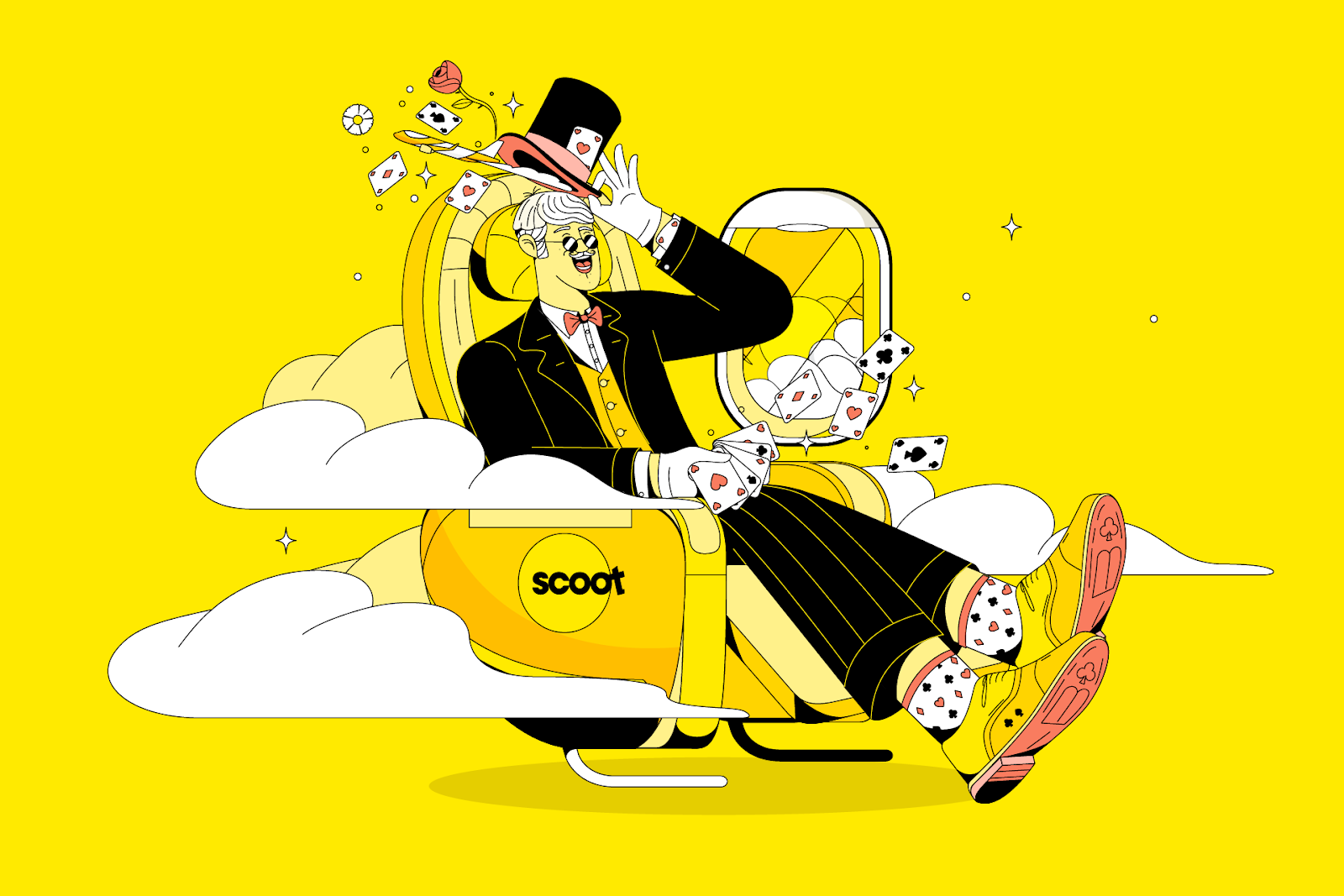 Artifact from the Scoot Airlines Illustration Showcase article on Abduzeedo