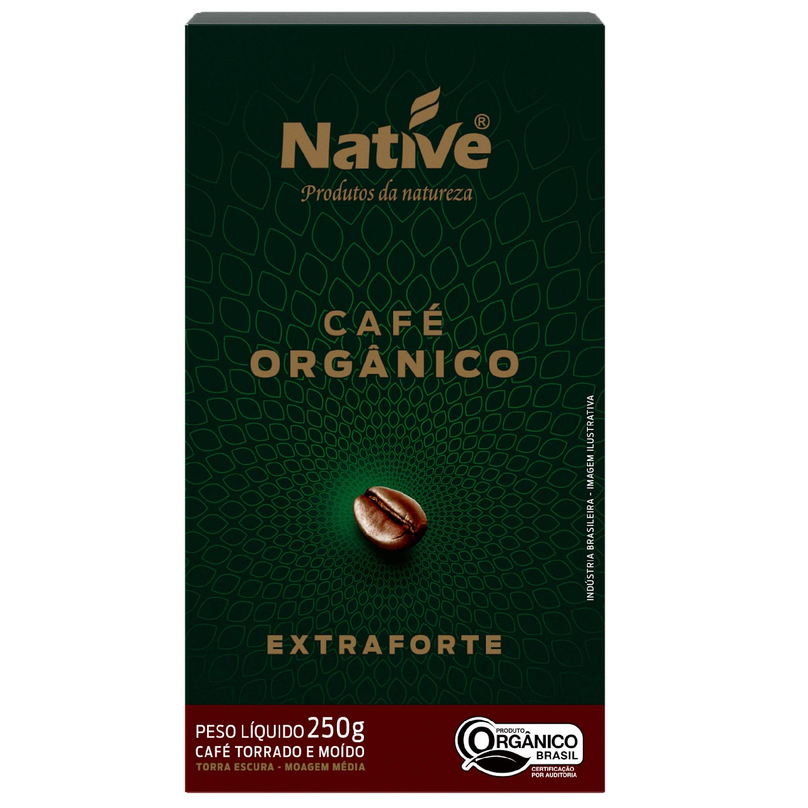 Café Moído Extraforte - Torrado e Orgânico 250g