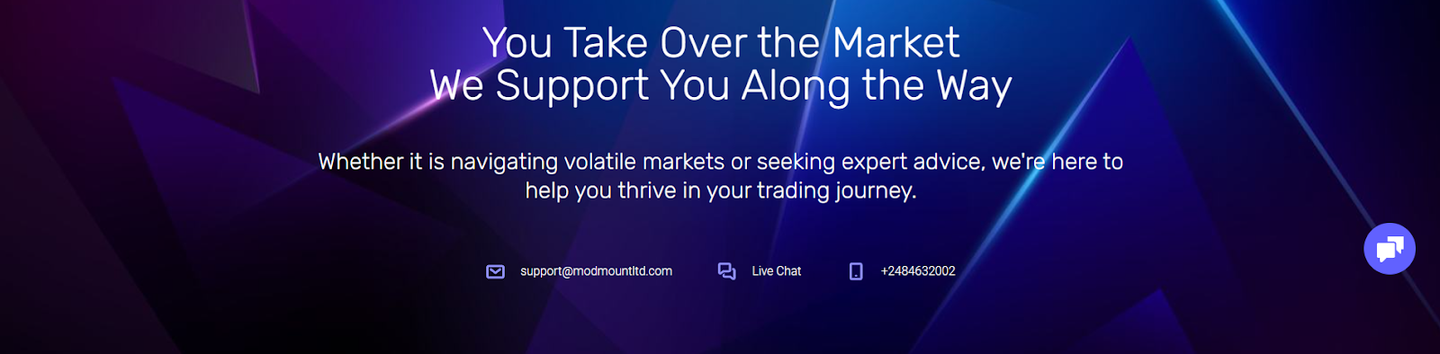 Modmount is a legit and reliable forex broker that offers contact support to its clients