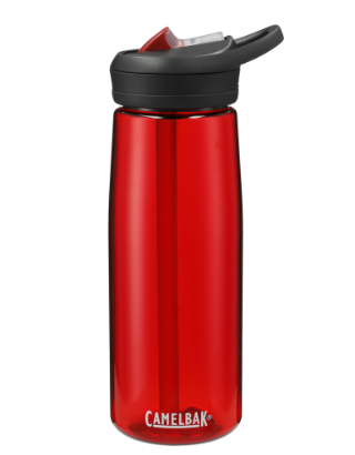 Screenshot of a red water bottle. 