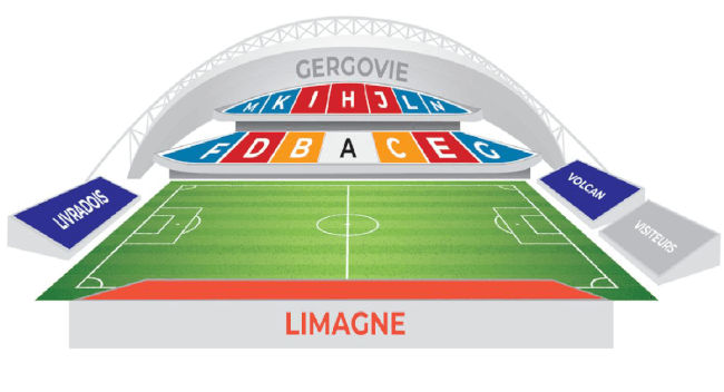 Stade Gabriel Montpied Seating Plan 