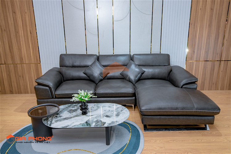 Ghế sofa da màu đen - Tạo điểm nhấn cho phòng khách nhà bạn