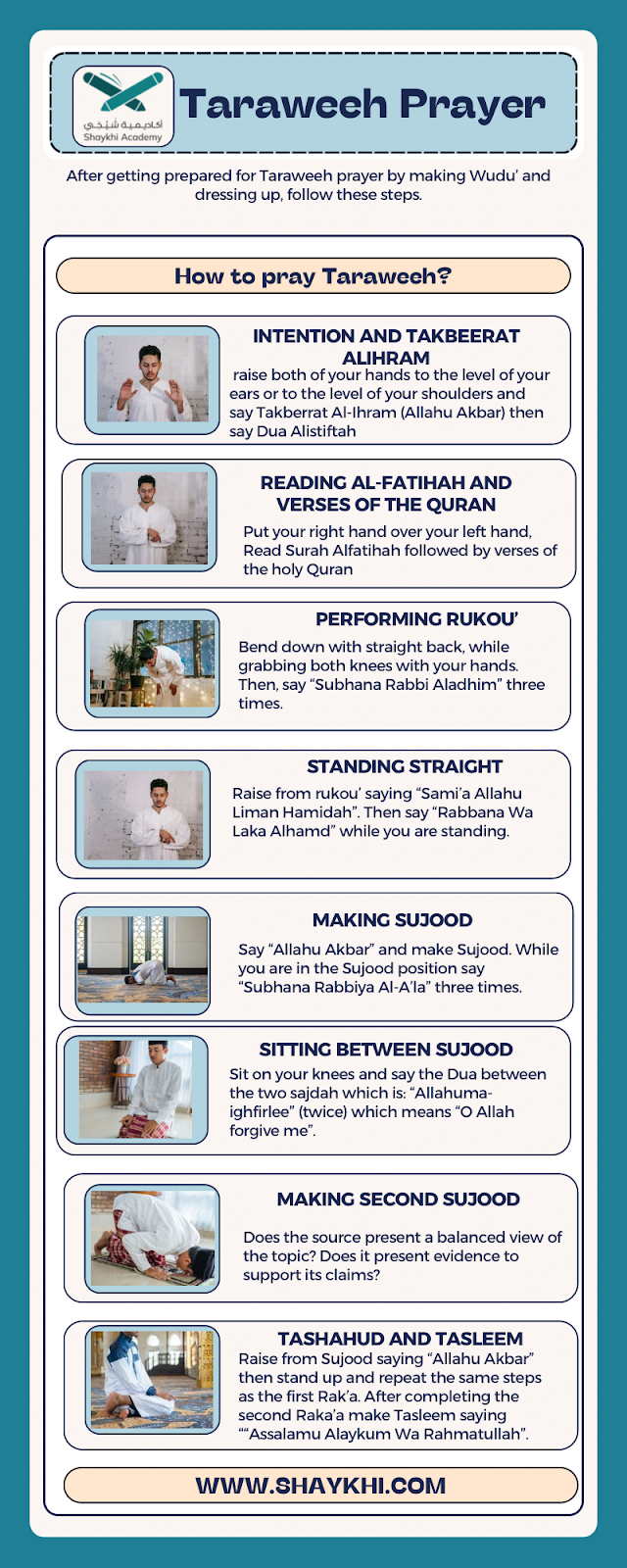 How to pray Taraweeh at home?