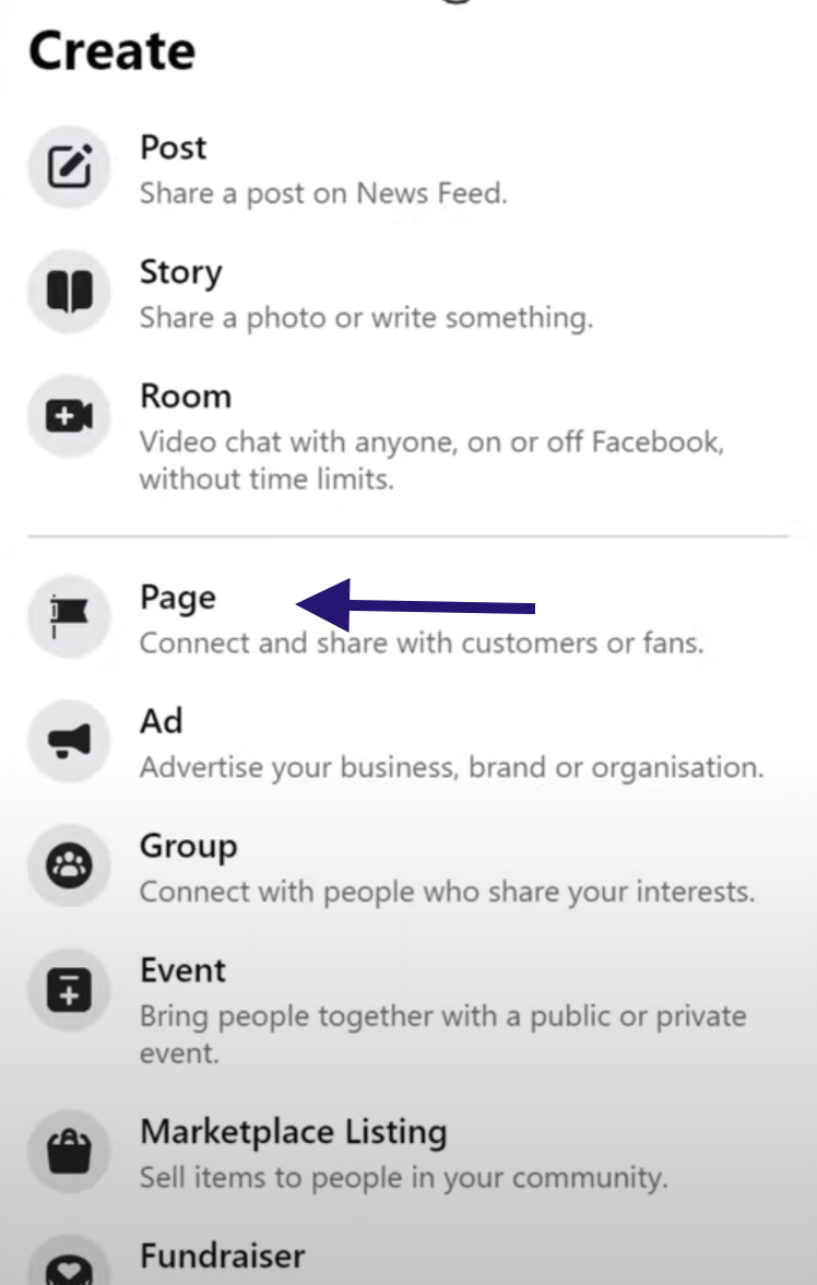 Connecting to a Facebook Page