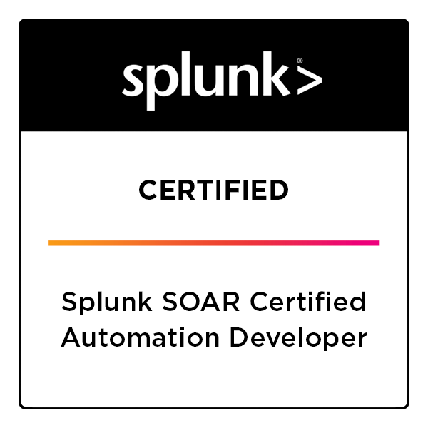 Splunk SOAR Certified Automation Developer