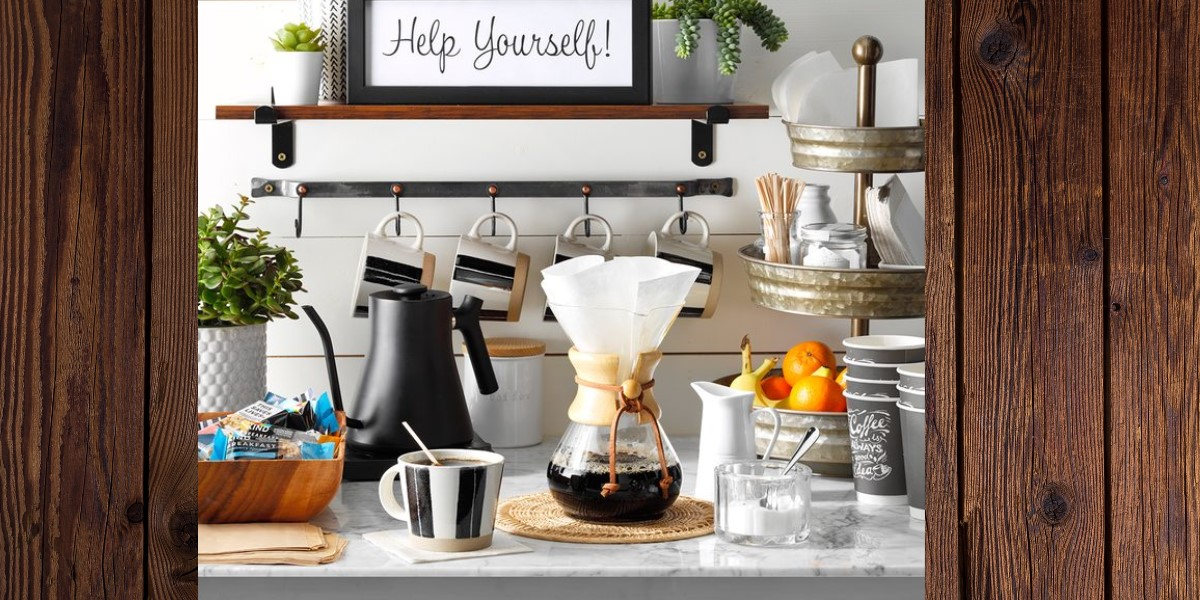 Bringing Java home with a gracious coffee station