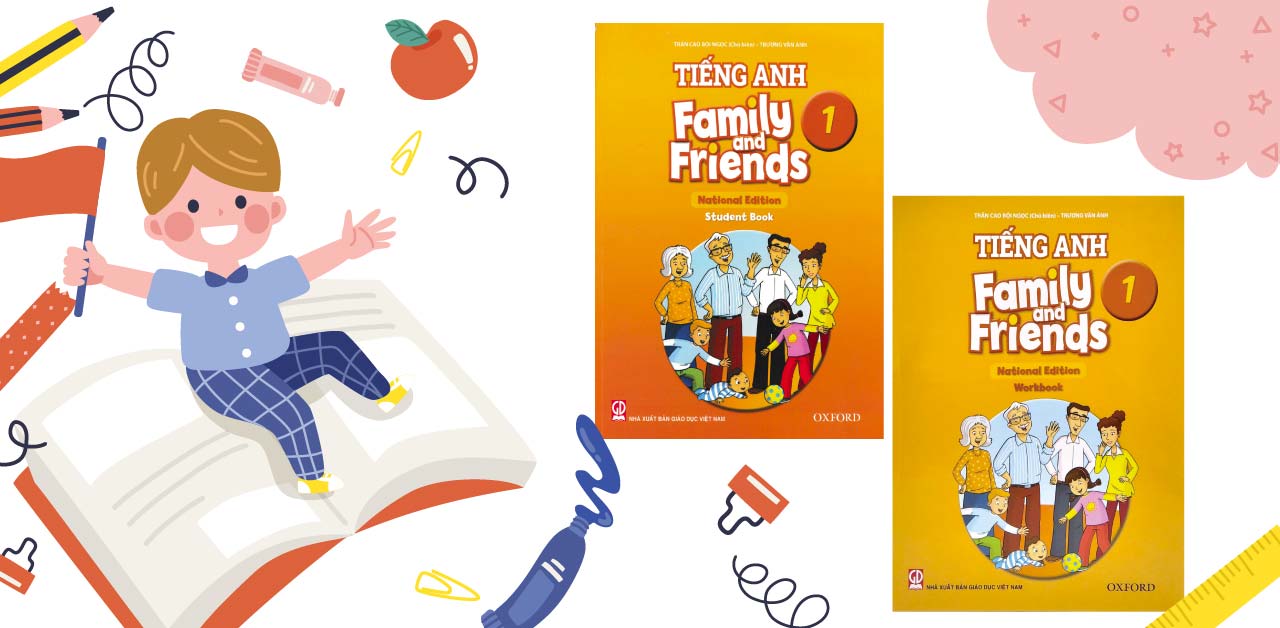 Sách Family and Friends 1 được chia thành 6 bài học, mỗi Unit bao gồm 6 bài học nhỏ.