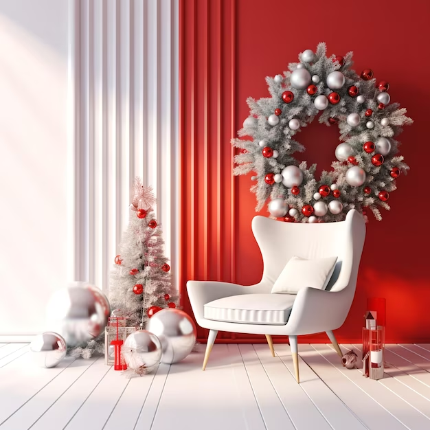 Colour-based Christmas decor