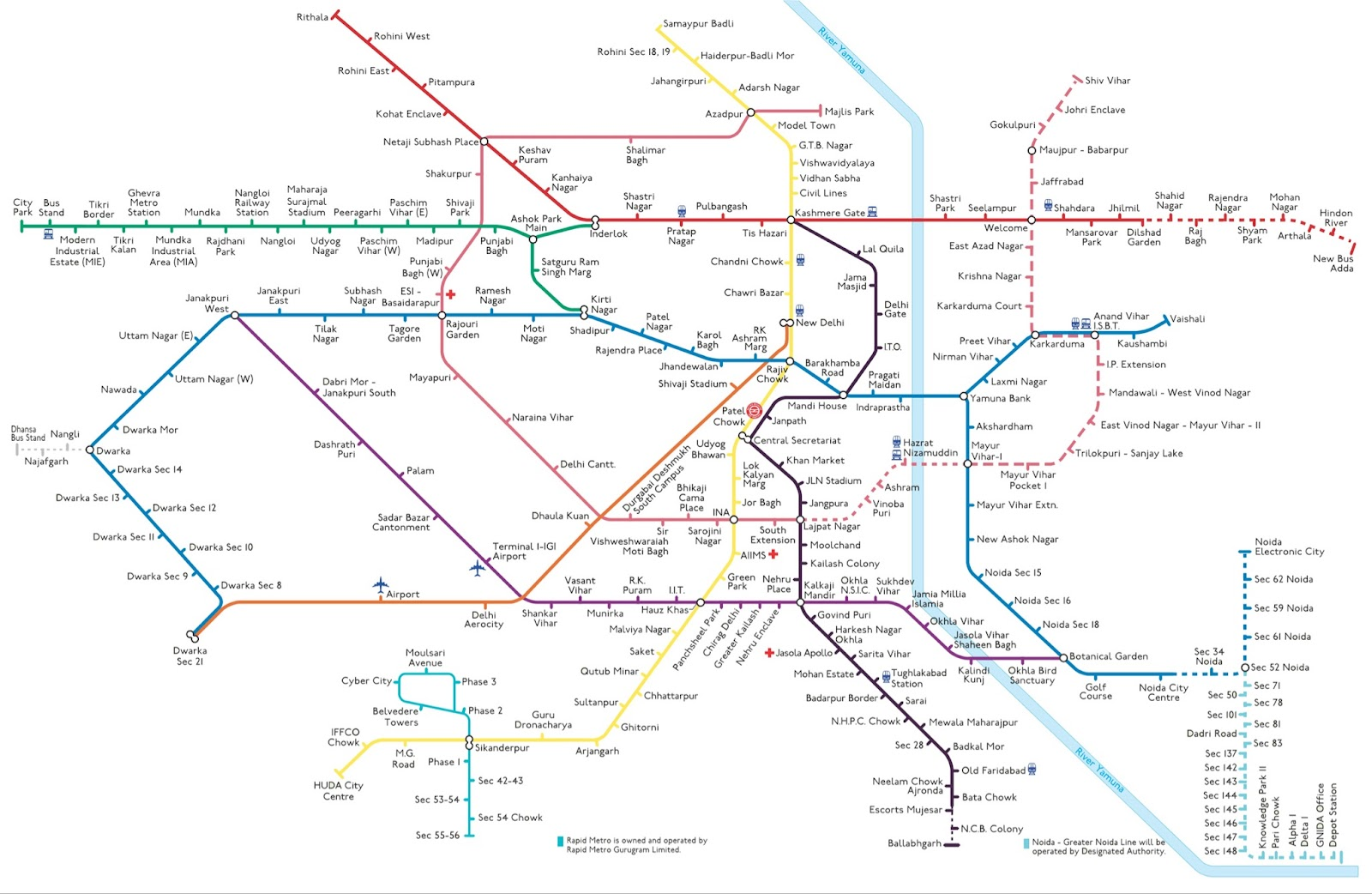 map metro delhi