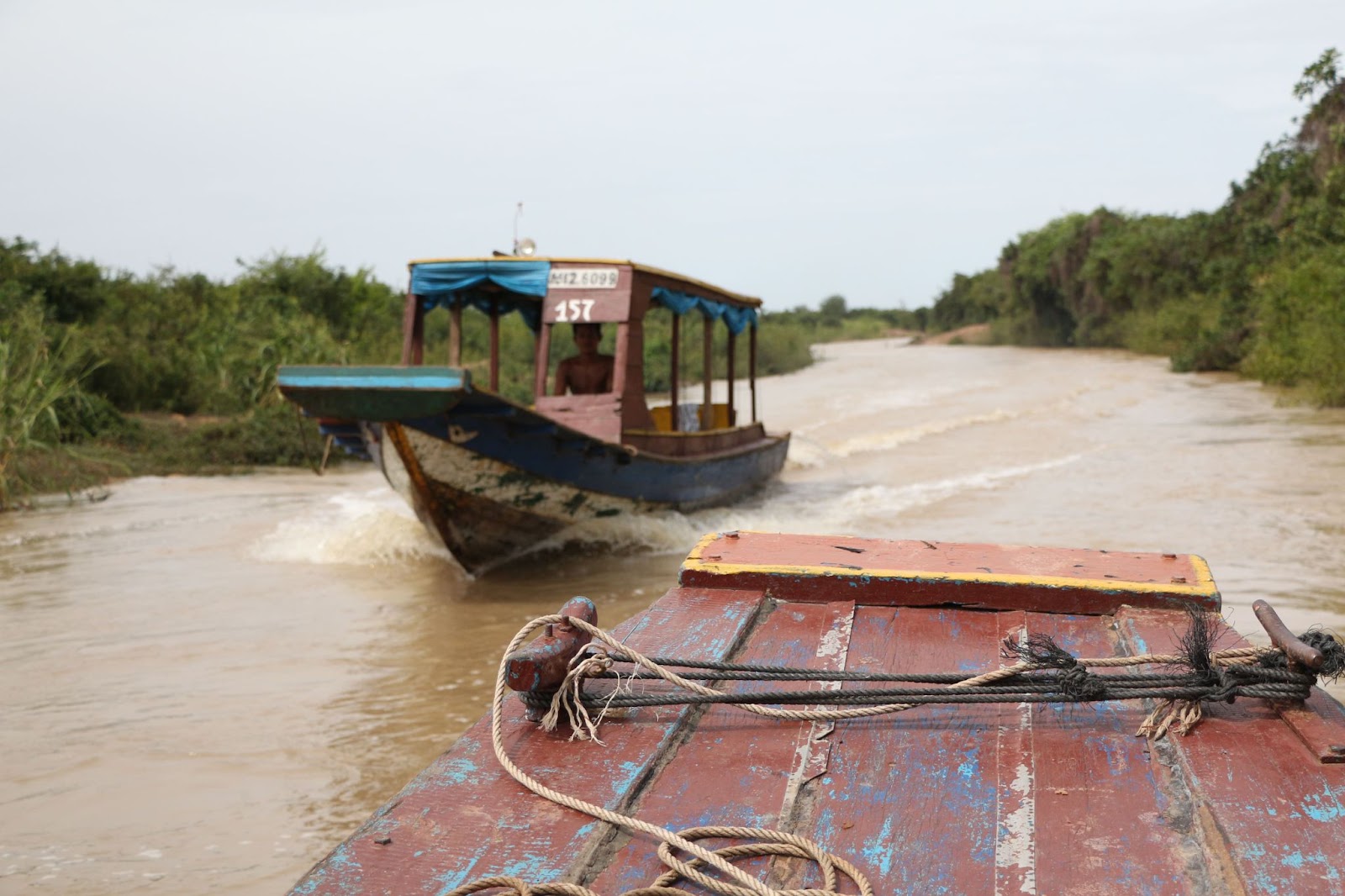 This was our view on our boat ride to the mighty Tonle Sap.