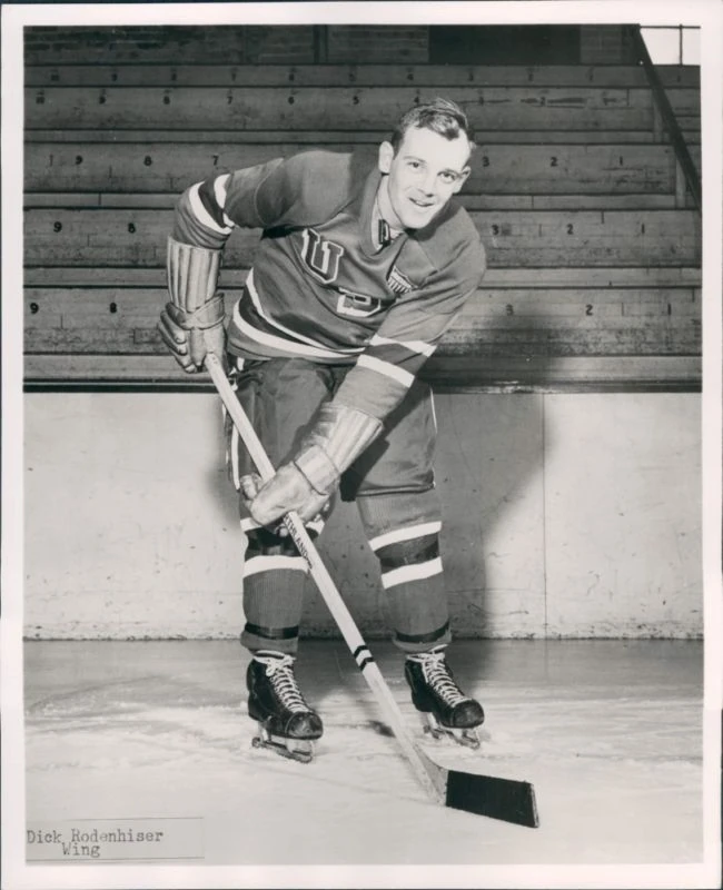 Olympian Dick Rodenheiser; 1956 Silver Medal, 1960 Gold Medal (Image: Ice Hockey Wiki Fandom)