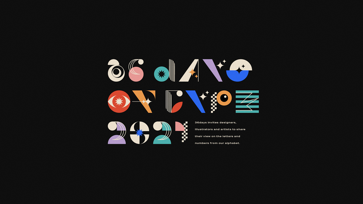 36 days 36 days of type geometric Illustrator type typography   Logo Design design brand identity symbol