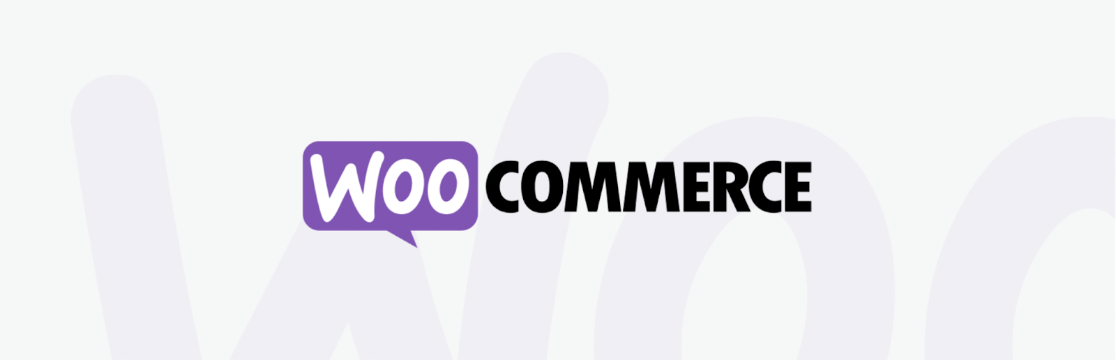 Picture of Woo (formerly known as WooCommerce) logo, which transforms your auction site into an e-commerce hub. 