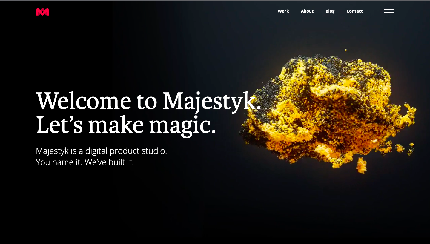 Majestyk static website example