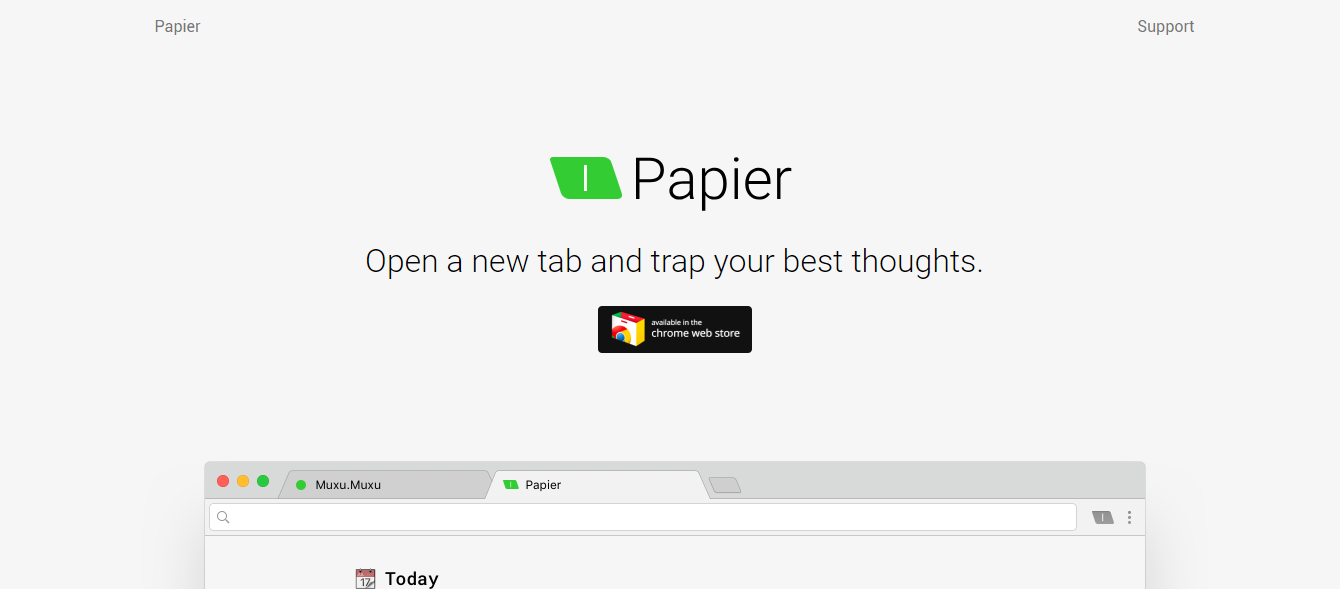 Chrome extensions for productivity - Papier