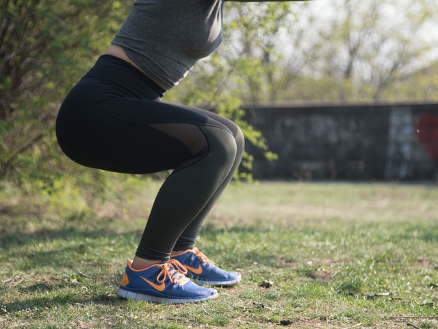 Woman doing a squat