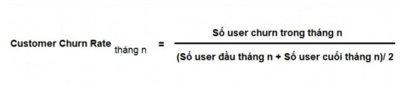 Công thức tính Customer Churn rate điều chỉnh phức tạp