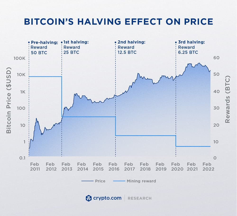 Bitcoin halving effect on price: