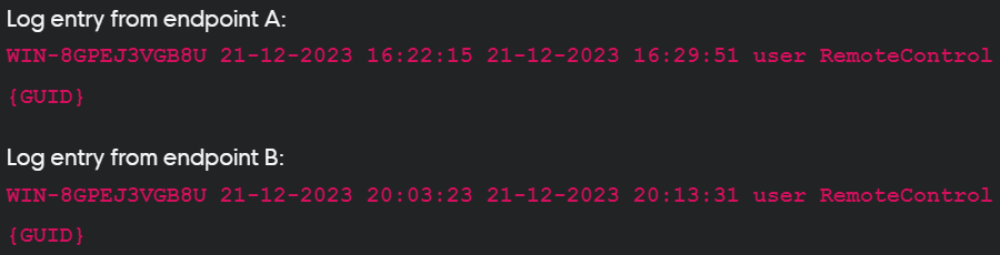Log entry functions (Offer - Huntress)