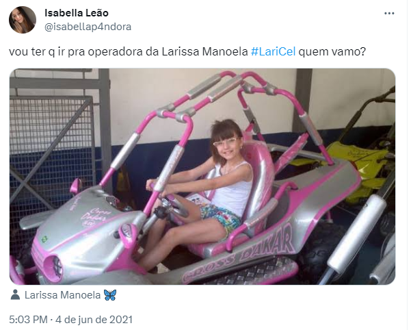 Pessoa chama todo mundo para aderir a LariCel