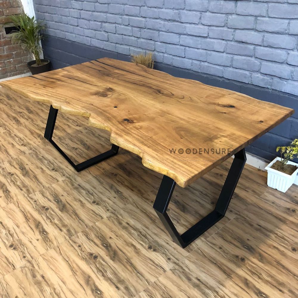 acacia wood live edge dining table