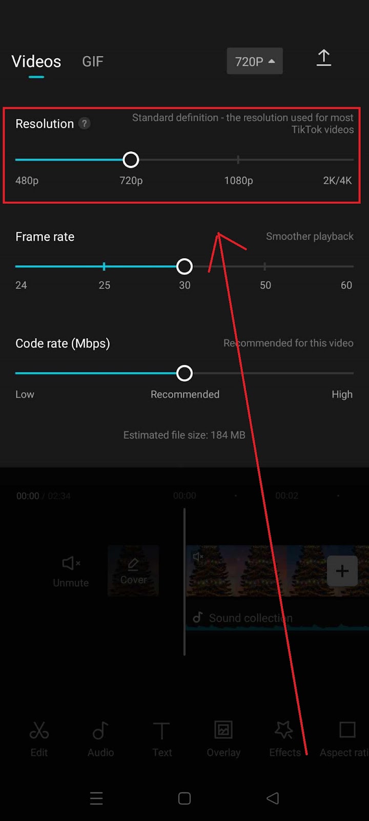 Why CapCut keeps Lagging - Adjust Resolution