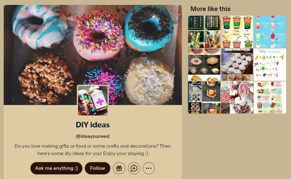 Homepage of Idea You Need - an inspirational blog on Tumblr