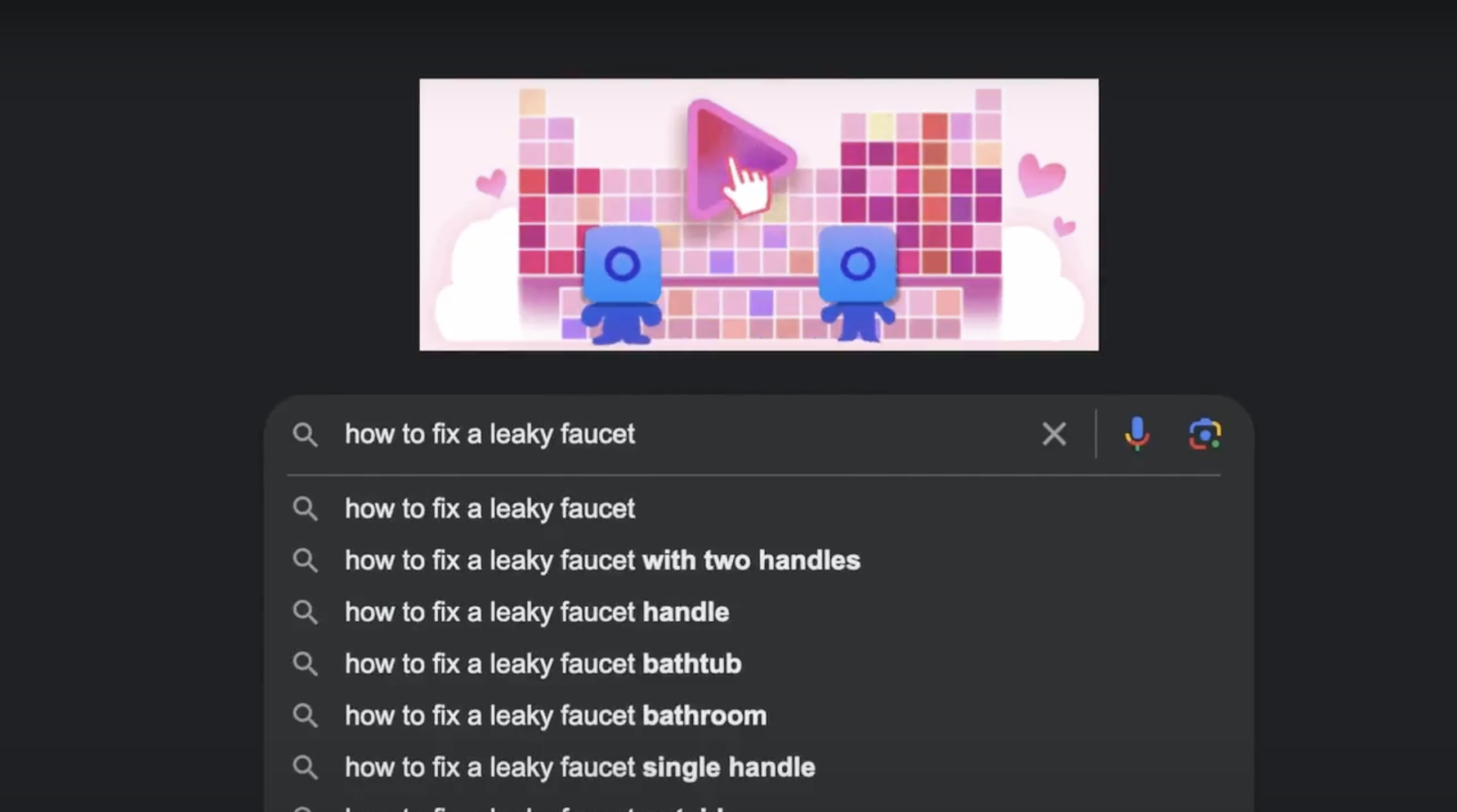 "How to fix a leaky faucet" Google search
